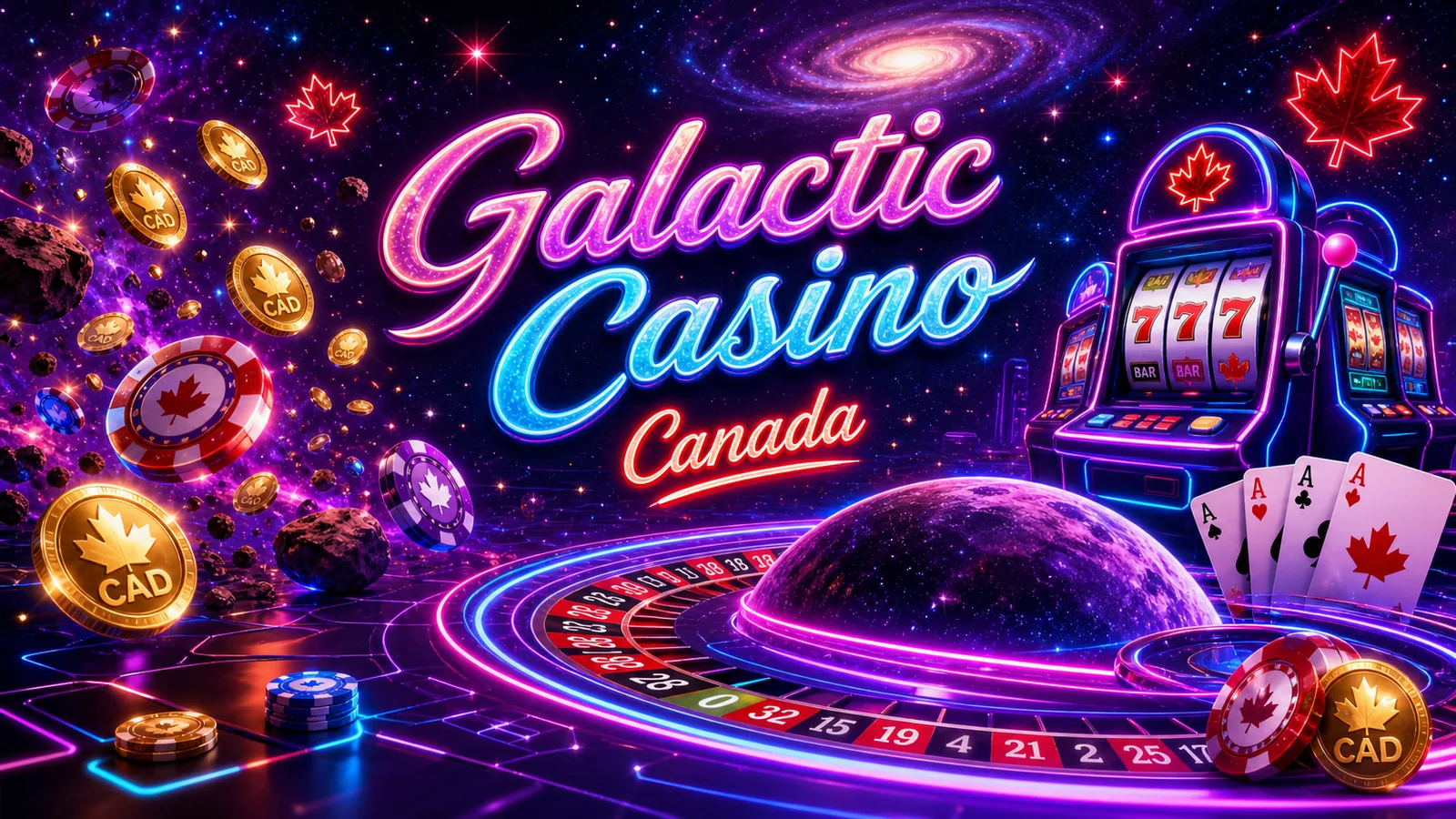 Galactic Wins Casino content banner