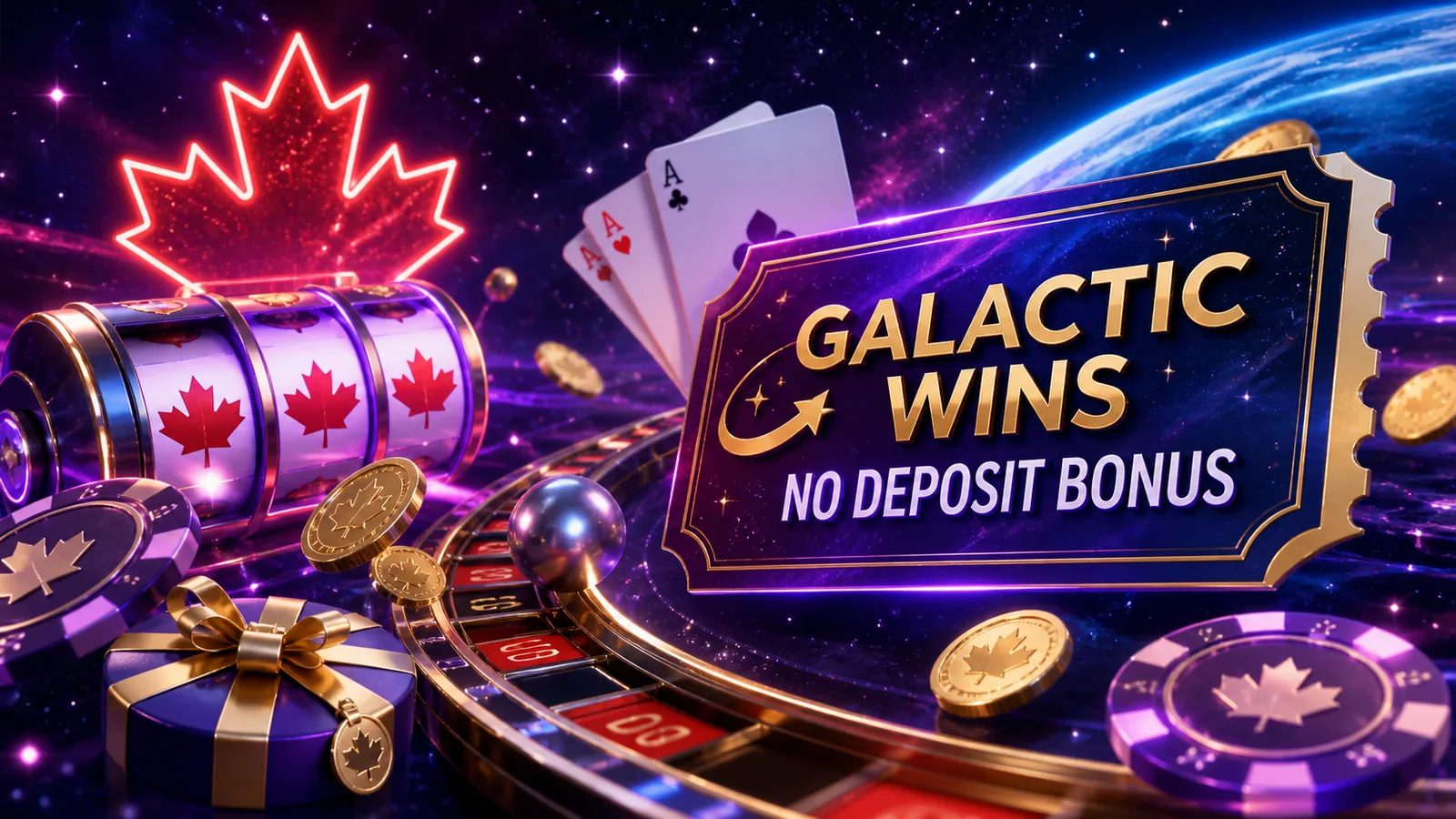 Galactic Wins No Deposit Bonus content banner